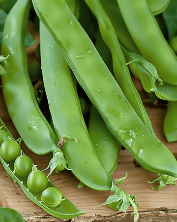 Ervilhas Kermesse (Pisum sativum) – vegetal anual
