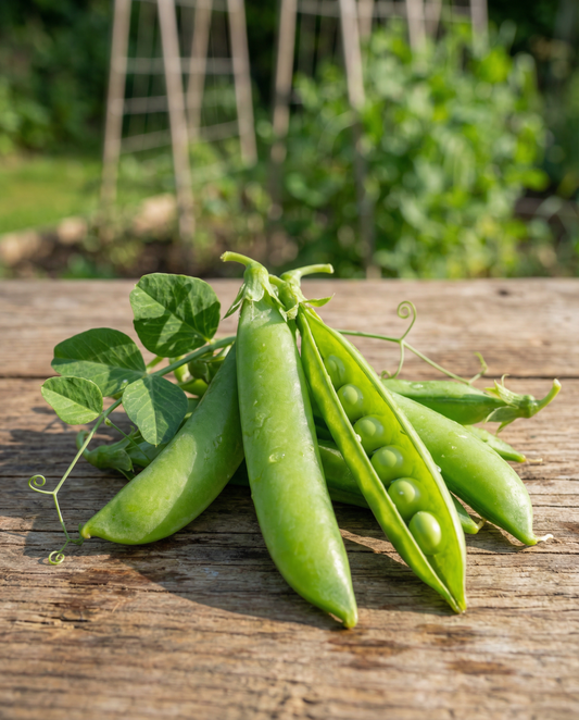 Sementes de Ervilha-torta Heraut (Pisum sativum) – vegetal anual da SeedsChoice