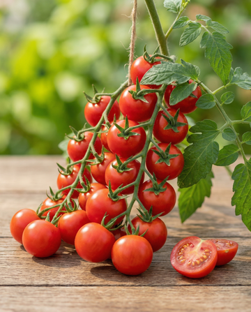 Sementes biológicas de tomate-cereja Gardener's Delight (Solanum lycopersicum) – legume anual