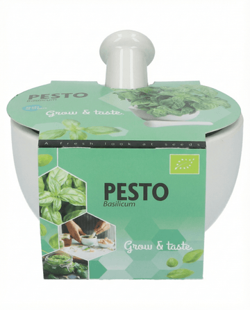 Semillas de albahaca Mortar Set – hierba ecológica de SeedsChoice