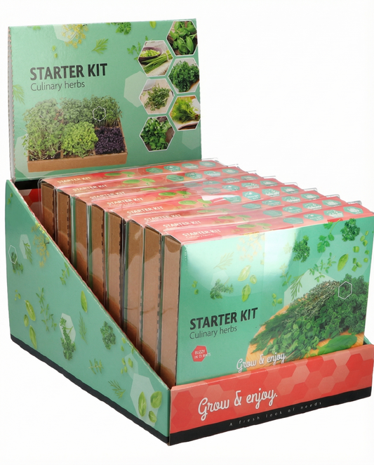 Kit inicial culinário com 6 variedades – sementes de kit de cultivo da SeedsChoice