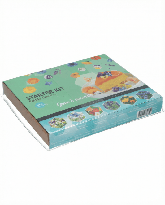 Kit Inicial de Flores Comestíveis (Borago officinalis) – sementes de kit de cultivo da SeedsChoice