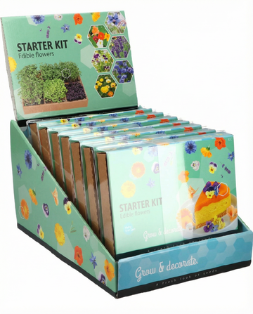 Sementes do Kit Inicial de Flores Comestíveis – kit de cultivo da SeedsChoice