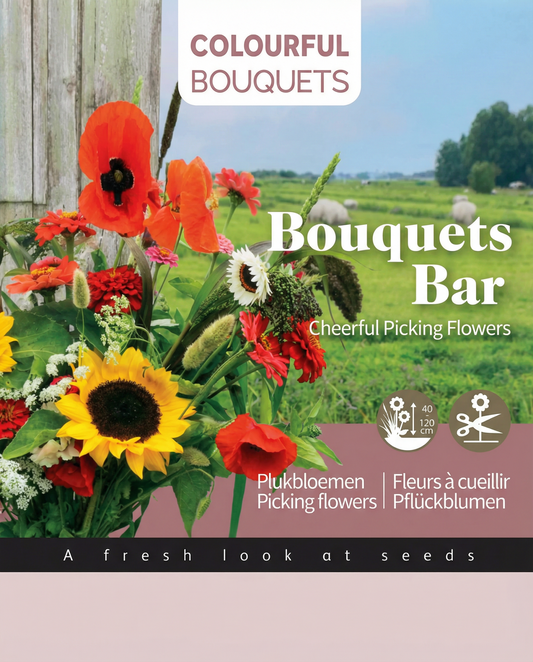 Picking Colourful Mix Bouquet Bar – sementes de kit de cultivo anual da SeedsChoice