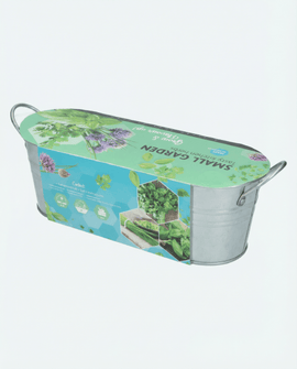 Kitchen Herb Seeds Basil Chives Parsley Set With Galvanized Tub Soil
