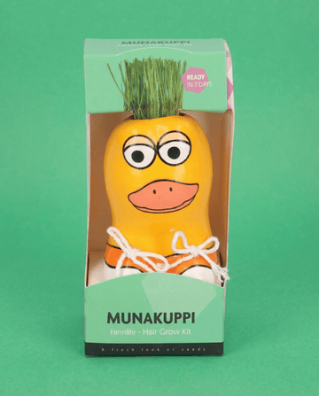 Hierba raigrás italiano figura de pato (Lolium multiflorum) – kit de cultivo con semillas de SeedsChoice