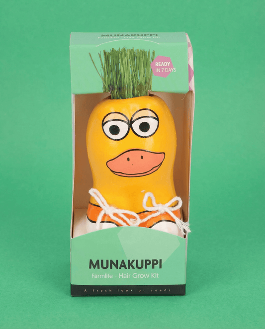 Azevém-italiano com figura de pato (Lolium multiflorum) – sementes em kit de cultivo da SeedsChoice