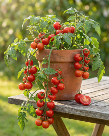Semillas de tomate cherry Tomfall colgante (Solanum lycopersicum) – hortaliza anual