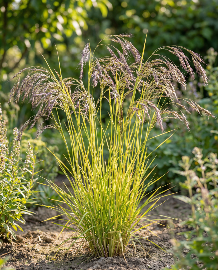 Sementes de Milho-miúdo Roxo (Panicum miliaceum) – gramínea anual