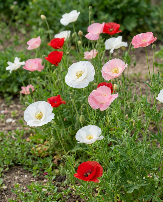 Amapola Mother Of Pearl (Papaver rhoeas) – semillas de flores anuales de SeedsChoice