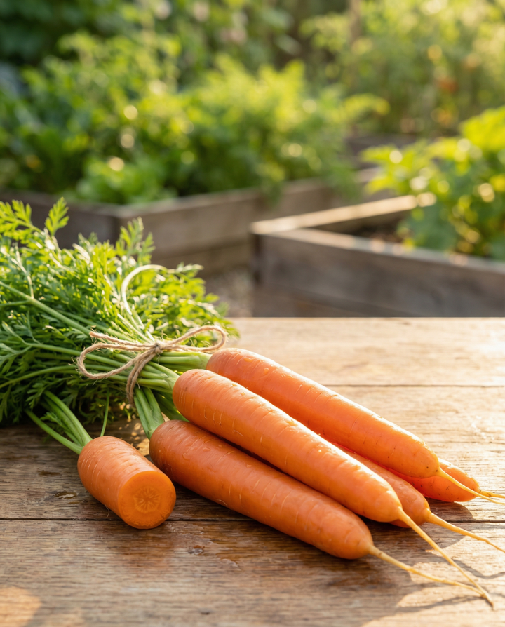 Sementes em fita de cenoura Nantes 2 (Daucus carota) – fita de sementes anual