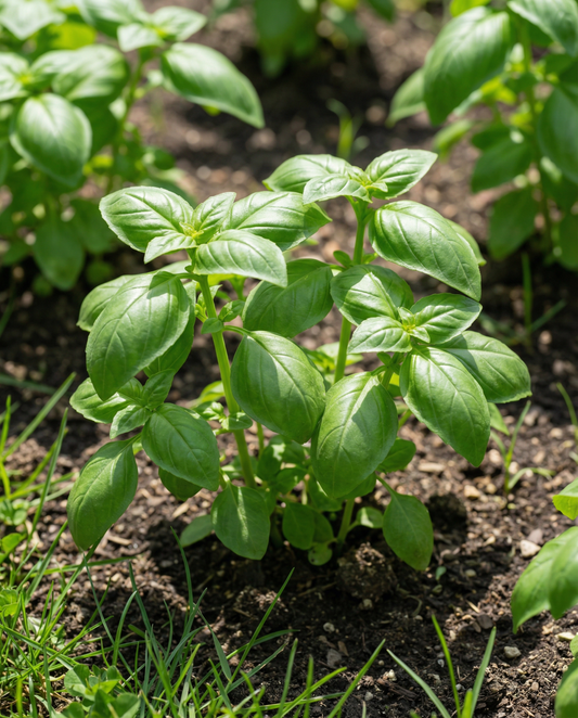 Almofadas de Manjericão Doce em Embalagem de 4 (Ocimum basilicum) – almofadas de sementes anuais da SeedsChoice