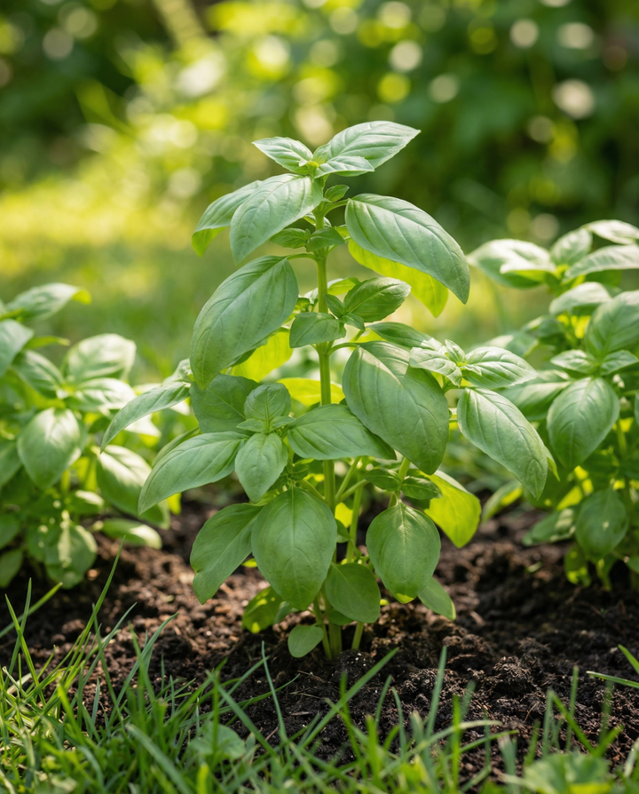 Sementes em Almofadas de Manjericão Doce em Embalagem de 4 (Ocimum basilicum) – almofadas de sementes anuais