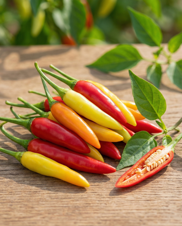 Semillas de mezcla de pimientos Rawit (Capsicum frutescens) – hortaliza anual