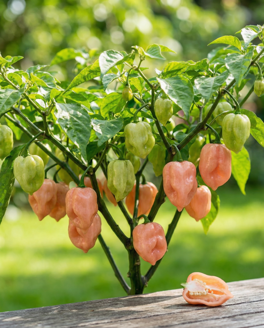 Chile habanero rosa (Capsicum chinense) – semillas de hortaliza anual de SeedsChoice