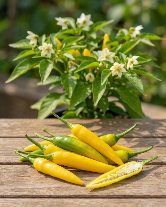 Pimiento picante Lemon Drop (Capsicum baccatum) – semillas de hortaliza de SeedsChoice