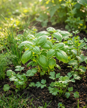 Colección culinaria de albahaca, cebollino, eneldo, cilantro, perejil y menta – semillas de hierbas aromáticas de SeedsChoice