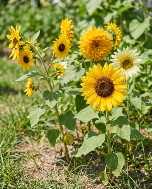 Coleção de 6 Variedades de girassol (Helianthus annuus) – sementes de flores anuais da SeedsChoice