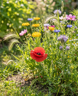 Mistura de Sementes de Flores para Pássaros Anual Cobertura 15m2