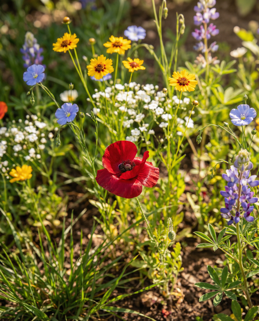 Native Mix 15m2 Coverage – annual flower seeds from SeedsChoice