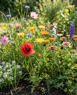 Semillas de mezcla de flores de verano anuales cobertura 25 m²