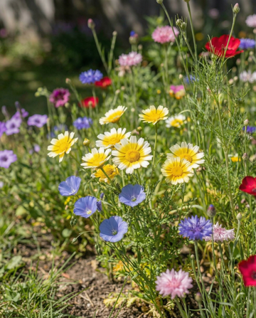 Mistura de flores silvestres nativas com cobertura de 25 m² – sementes de flores anuais da SeedsChoice