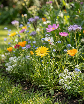 Semillas de flores para abejas mezcla anual 50m2 de cobertura crecimiento bajo