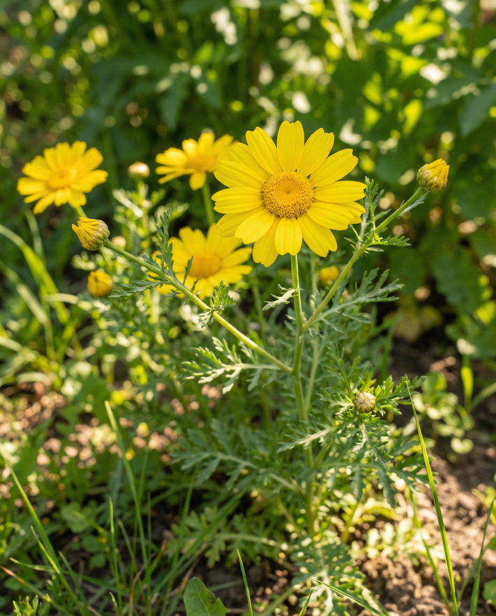 Semillas de crisantemo de campo (Chrysanthemum segetum) – flor anual