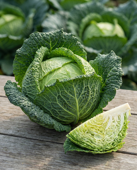 Couve-lombarda Vertus 3 (Brassica oleracea) – sementes de hortaliça anual da SeedsChoice