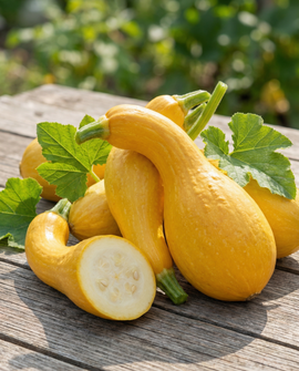 Sementes de Abóbora Early Summer Crookneck Cucurbita Pepo Anual