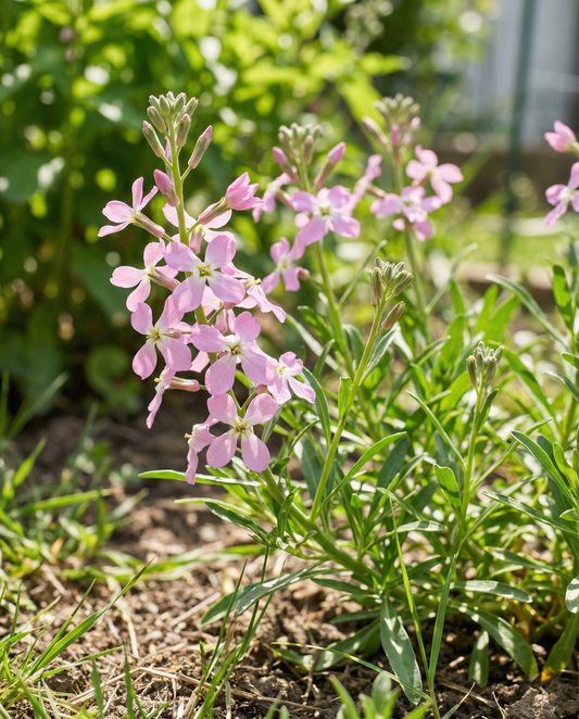 Alhelí nocturno rosa (Matthiola longipetala) – semillas de flor anual de SeedsChoice