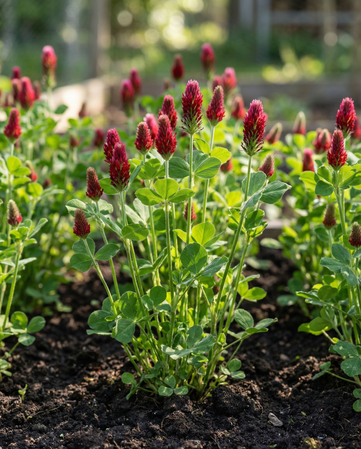 Sementes de Trevo Encarnado Adubo Verde 200g (Trifolium incarnatum) – adubo verde anual